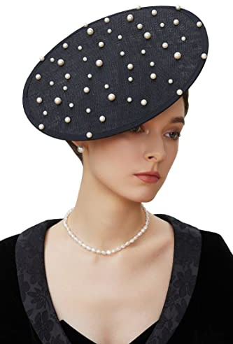 Coucoland Damen Fascinator Headband-017