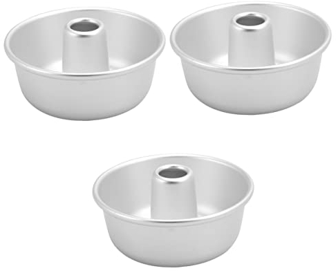 UPKOCH Teglia Antiaderente 3Pcs Della Ciambella Mini Teglie Per Biscotti Teglia Antiaderente Forma Di Padelle Per Torte Torta Fa La Teglia Per La Casa Piatto Di Cibo D'Argento Metallo