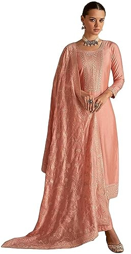 The kurti bazaar Abiti da donna indiani pakistani per occasioni speciali Shalwar Kameez Palazzo Dupatta, Scelta-6, taglia unica