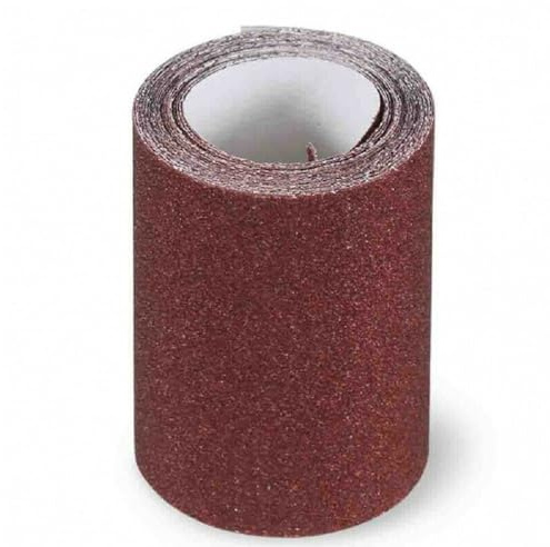 Rollos de papel abrasivo de grano 100 para uso manual, ideal para trabajos de bricolaje, para alisar y terminar superficies, 115 x 5 m mm