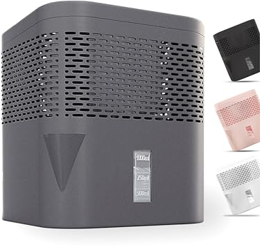 BonAura 1234567890® Deumidificatore AirOne Lite senza corrente elettrica con ventilazione a 360°, deumidificatore per ambienti con beccuccio e granuli deumidificanti da 450 g, deumidificatore per ambi