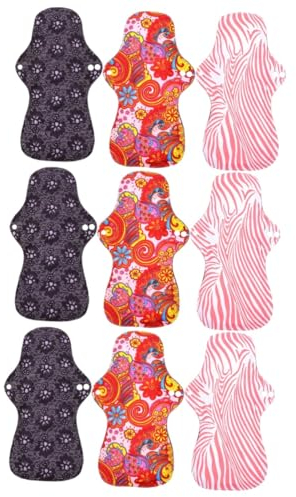 minkissy 3sets Servietten Wiederverwendbare Menstruations-snaps Waschbare Handtücher Für Frauen Maxi Für Licht 3 Stücke * 3