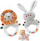 JoyLife Baby Rasseln Spielzeug, Greifling zum Rasseln 0-6 Monate, Babyrassel Sensorisches Babyspielzeug, Plüschtier Rassel Spielzeug Motorikspielzeug für Babys & Kleinkinder ab 0 3 6 9 12 Monaten