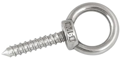 304 Edelstahl M4 M5 M6 M8 M10 M12 M16 Selbstschneidende Öse Ringmutter Bolzen Ösenhebehaken Schalllautsprecherschrauben Selbstschneidend (Size : M10x30mm 2pcs)
