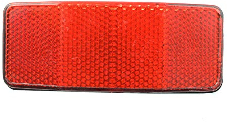 PZRT Bicycle Rear Rack Reflector Single Peg Mount Red Front Reflective Rear Warning Light Bicycle Accessories Bicycle Reflector Tail Light Plastic Housing Reflective Accessories