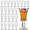 JAIEF Lot de 24 verres à sherry de 45 ml, en verre sans plomb, à base lourde transparente