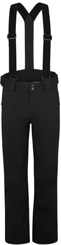 Ziener Herren TAGA Ski-Hose/Schnee-Hose | wasserdicht, warm, Träger, Black, 58