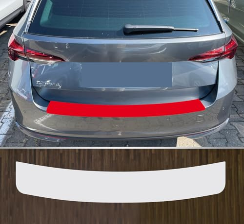 kompatibel mit Skoda Octavia 4 Kombi Facelift ab 2024 passgenaue Lackschutzfolie Ladekantenschutz transparent