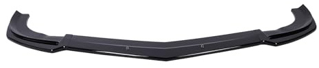 Kit de Carrosserie de Lèvre de Pare-chocs Avant, 3 Pièces Lèvre de Pare-chocs Avant en ABS Haute Résistance pour Classe C W204 Facelift AMG C63 2011-2014 (BLACK)