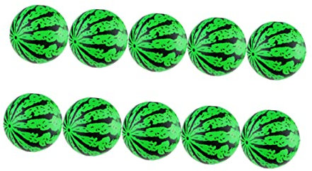 BESTonZON 10stücke Aufblasbare Wassermelonen Bälle Aus PVC Für Junge Mädchen Leichtes Strand Poolspielzeug Platzsparend Geeignet Für Jungen Und Mädchen Sommerparty