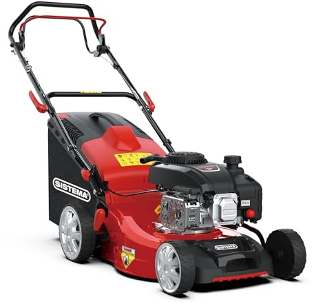 SISTEMA® – Tagliaerba semovente con motore a benzina 4T 131cc OHV DG500, taglio 41 cm | Mod. SPL-TR 410-131