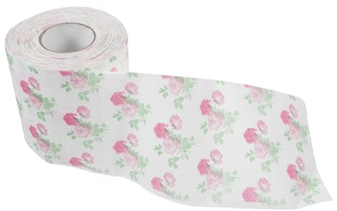 FUNNETOYU Blumenmuster Toilettenpapier Mit Rosen-design Weiches Und Strapazierfähiges Klopapier Für Badezimmer Elegantes Bedrucktes Toilettenrollenpapier Für Stilvolle Note