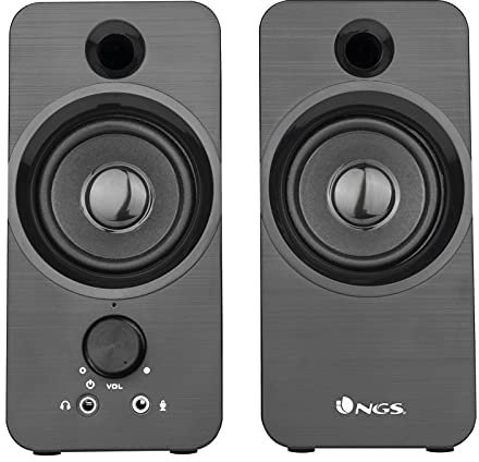 Haut-parleurs multimédia 2.0 12 W SB350 avec Son Clair, Puissance 12 W, connectivité Simple, Parfaits pour Profiter de la Musique et du Son à la Maison.