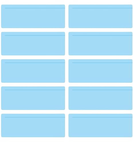QUXVUIS Aide à la dyslexie, superpositions colorées, règle pliable, livres conviviaux pour enfants, ABS, superpositions colorées pour la dyslexie, 10 pièces, UN