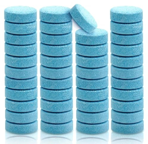KEMUZ 60 Pastillas Concentradas Para Limpiaparabrisas De Coches, Pastillas Limpiadoras Para Parabrisas, Para Cocinas, Ventanas, Azulejos Y Espejos, Etc. (Envasadas Individualmente)