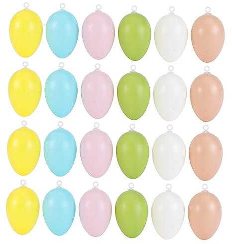 Yardwe 30 Uova Decorative Colorate per Decorazioni per Feste Attività da Te e Decorazione per Stimolare La Creatività Dei