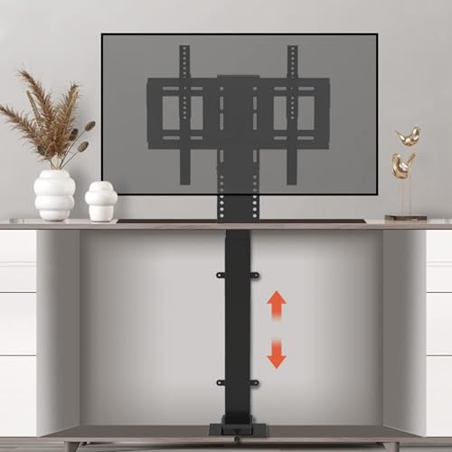 Supporto Tv Motorizzato, Meccanismo Di Sollevamento Tv Con Telecomando, Sollevatore Tv Elettrico Adatto A Tv Da 26 A 75 Pollici, Asta Telescopica A Tre Sezioni, Telescopico Silenzioso Senza Inceppamen