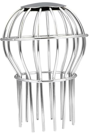 TEHAUX Roof Drain Mesh Cover and Sink Drain Basket Strainer Stainless Steel Gutter Protector Anti-Clog for Outdoor Roof Gutters and