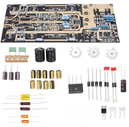 Garosa Phono Amplifier Board, Tube MM Skivspelare Förstärkare med Kondensatorer Motståndar Dioder, för High End Hifi Högtalare Entusiaster