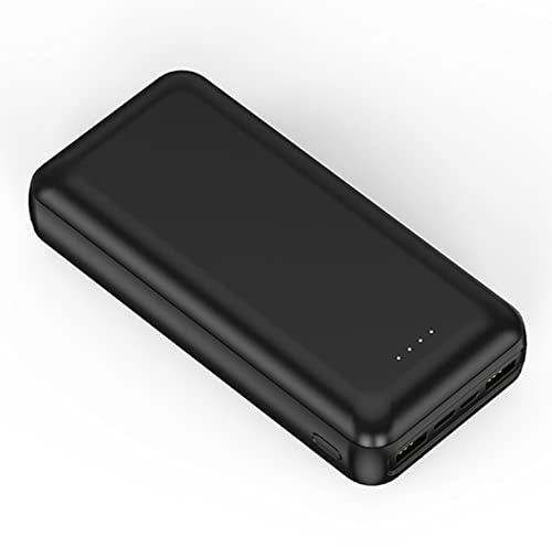 Power Bank, Cargador portátil PowerBank USB C s Batería Externa de teléfono de 30000Mah Compatible con el 99% de los Dispositivos USB en el Mercado, Negro