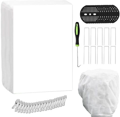 Genérico Fundas para Plantas Protección contra Heladas | Protector Flotante para Camas Elevadas,Manta Antiheladas Reutilizable y No Tejida - para Protección contra Heladas De Hileras Y Verduras