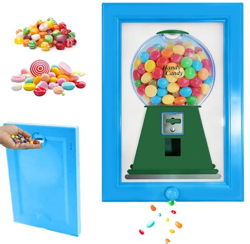 Wxeadu Caramelos Marco, Genérico Marco Candy, Se Puede Montar en la Pared Candy Dispenser Picture Frame, Multifuncional Dispensador de Caramelos Marco de Fotos para Salón, Estudio, Comedor, Pasillo