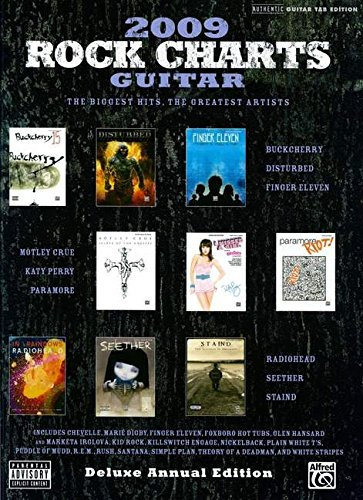 Rock Charts Guitar 2009, Deluxe Annual Edition: 35 der besten und bekanntesten Rock Hits aus dem Jahre 2009. Authentic Guitar Tab Edition