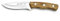 PUMA IP Jagd Outdoormesser Alicante Olive Stahl 1.4116 Daumenrampe Olivenholzgriffschalen braune Lederscheide Messer, blau, M