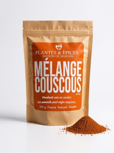 Mélange de 10 Épices pour Couscous Royal 100% Naturel - Sachet Fraîcheur Hermétique Refermable (100g)