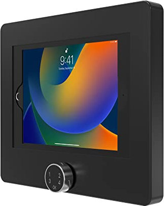 CTA Digital Digital Locking Tablet Wall Mount Holder Lock Anti-Theft Tablet Wall Mount for iPad 10th Gen 10.9 | iPad 7th/8th/9th Gen. | iPad Pro 10.5 | iPad Air 3 & More - White (PAD-PARAWPCL)