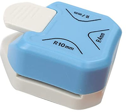3-in-1-Papiereckenrunder, R4, R7, R10 Schneidhebelgriff, Eckenrunderschneider aus Metall Und Kunststoff. Ideal Für Scrapbooking, Kartenherstellung Und Bastelprojekte