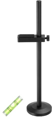 sourcing map Grafiskt kortstativ, GPU-korthållare med justerbar magnetisk bas, 10–170 mm, för kontorsvideokort med nivå, i svart aluminium