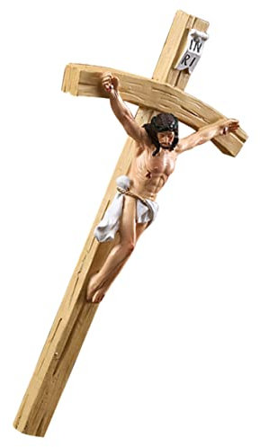 Ciieeo Crocifisso in Resina Decorazione Da Parete Cristiana Decorazione Per La Casa Per Ufficio