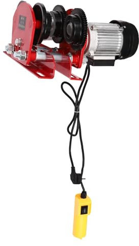Vinnyooc 220V 370W Cabrestante eléctrico Cabrestante Cable eléctrico 2204lb Polipastos Eléctricos Rodillos Eléctricos Barra Deslizante Eléctrica Para Garaje WAlmacén Casa