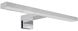 ledomec LED Spiegelleuchte Badleuchte Spiegel 4,5W 220LM 230V Chrom (warmweiß (3000K))