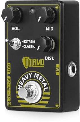 Kavolet Heavy Metal Gitarren-Effektpedal, High Gain Distortion Volume/Mid,extremer und klassischer Zweiwege-Wahlschalter,E-Gitarren-Effektor,True Bypass,Analoge Gitarrenpedal für Heavy Metal/Hard Rock