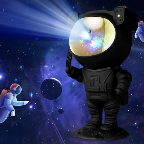 Astronaut Star Projector Galaxy Night Light, 360° Space Buddy Projector Nebula Starry Sky Ceiling LED Lamp with Timer & Remote, Gift for Kids Adults Bedroom Decor, Christmas, Birthday