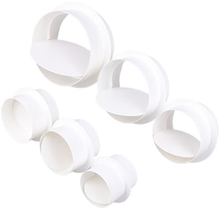 OZXLH 1 PCS PVC Tuyau D'échappement Clapet Anti-Retour Bloqueur De Tirage Connecteur De Conduit Amortisseur Clapet Anti-Retour De Ventilation for Ventilateur De Salle De Bain(B:100 MM)