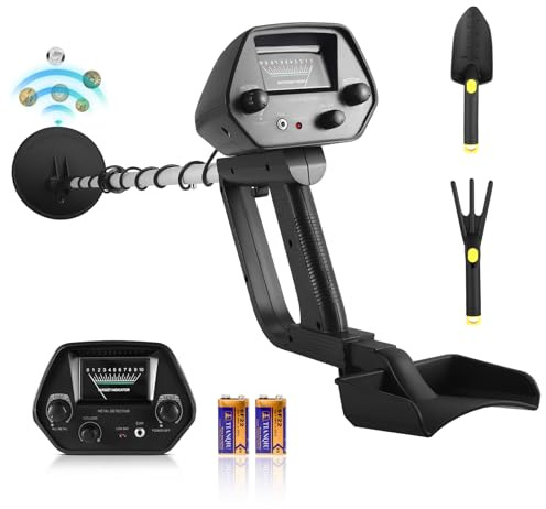 Strixorn Détecteur de Métaux Professionnel pour Enfants & Adultes - Détecteur de Métaux Étanche IP68 Haute Précision, Réglable 30-42 Pouces, 12 cm de Profondeur, 2 Modes, Kit Complet