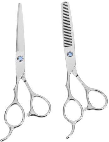 VINTORKY Ciseaux En Acier Inoxydable 2 Pcs Ciseaux De Coupe Des Cheveux Pour Le Salon ()