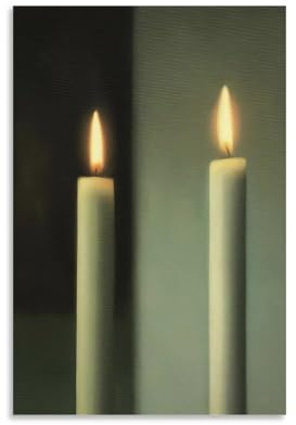 Candles Gerhard Richter Maler-Poster, Bild, Druck, Leinwand, Poster, Wandfarbe, Kunstposter, Dekoration, moderne Wohnkunstwerke, 30 x 45 cm