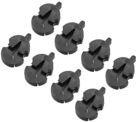 QUARKZMAN 8er Pack Gummi für Violine Geigen Übungs Schalldämpfer | Universal Geige Schalldämpfer, Tourte-Style, Für Musikinstrumente, Schalldämpfer