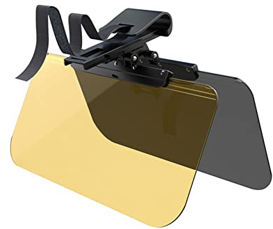 Justerbar Anti Sun Glare Car Sun Visor Extender - UV -skydd Solshade för Bilar, Minskar Bländning och Förbättrar Synligheten för Säker Körning (black and yellow)