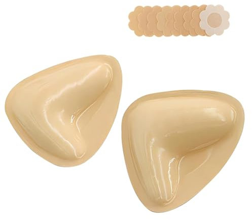 TAXTYHRE Coussinets Soutien-Gorge Adhésifs, Coussinets Push Up Adhésifs, Protège-tétons Invisibles, Soutien Gorge en Silicone Réutilisables pour Femmes, Bonnet A