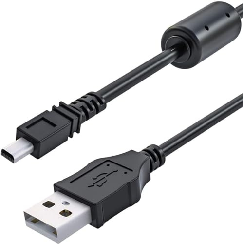Toxaoii ​8-Pin USB Data & Charging Cable for Fujifilm FinePix Cameras - Compatible with X10 X20 XF1 J10 J100W J26 S4200 S4500 JX500 JX650 JX660 JX675 JX680 AX385 AX500 AX510 Replacement Cable (1m)