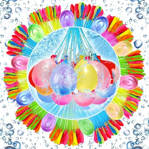 333PCS Remplissage Rapide Water Balloon, Ballons d'eau Color Bombes Fermeture Automatique, Water Balloons in 10 Seconds, Parfaites pour les Activités Estivales, Fêtes, et Jeux en Famille