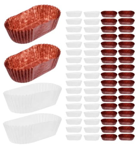 SHINEOFI 2000 Pezzi Pirottini di Carta Rettangolari per Tortine e Muffin, Design Elegante e Resistente, Capacità Ampia per Dolci, per Varie Occasioni di Cottura e Pasticceria