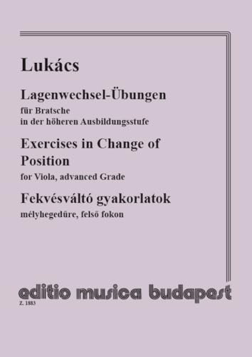 Lagenwechsel-Übungen für Bratsche in der höheren A. Viola Solo.
