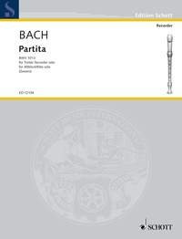 Partita: BWV 1013. treble recorder.