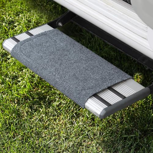 Die rutschfeste Wohnmobil Trittstufen Fußmatte von FAIRMO - Teppich für Trittstufe Wohnmobil (Wohnwagen) - Wohnmobil Gadgets und Wohnmobil Zubehör - Camping Teppich Fußabtreter draußen